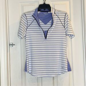 Annika by Cutter & Buck Golf Polo 1/3 Zip Size Small